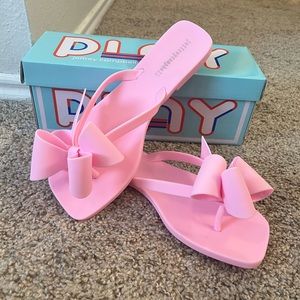 Pink Bow Flip Flops | Jeffery Campbell Play